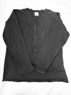 THE RAGGED PRIECE ブラック Vネック 長袖シャツ Lメンズ