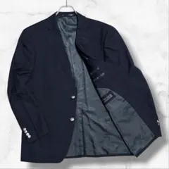 【極美品】Barrage 紺ブレ テーラードジャケット 金ボタン ウール AB7