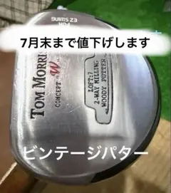 TOM MORRIS CONCEPT W WOODY PUTTER珍しいウッド型のサムネイル