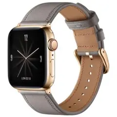 MALEDAN Apple Watch用 レザーバンド グレー