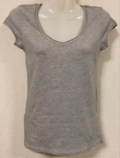 ZARA 半袖 Tシャツ グレー 無地のサムネイル