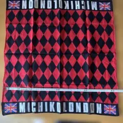 MICHIKO LONDON ハンカチ アーガイル柄 ユニオンジャックのサムネイル