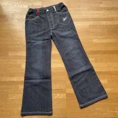 【美品】カステルバジャック　キッズ　デニムジーンズ　130 ネイビーのサムネイル