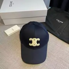 CELINE ネイビー ベースボールキャップ