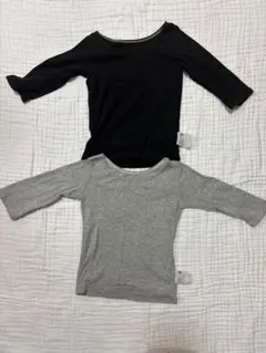 UNIQLO BABY 80サイズ 長袖 肌着 コットン100 2枚セット