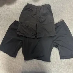 UNIQLO ブラック 半ズボン 140〜130