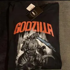 新品　紳士　メンズ　ゴジラ　GODZILLA Tシャツ　トップス　ブラック　黒