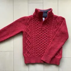 GAP KIDS 赤 ケーブルニット セーター