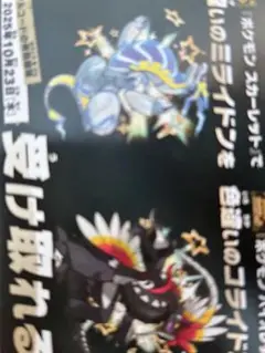 ポケモンスカーレットバイオレット　色違いのミライドンコライドン