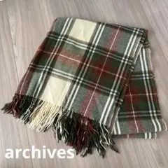 archives チェック柄ストール