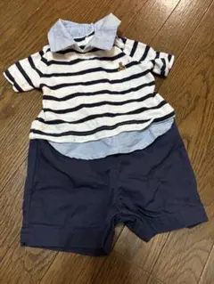 Baby GAP ストライプロンパース 0-3months