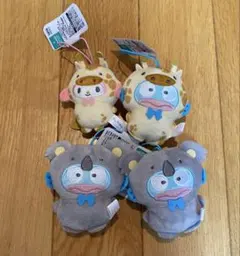 サンリオキャラクターズどうぶつ着ぐるみマスコット　コアラ編　キリン編　プライズ品