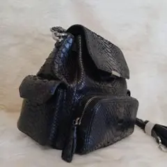 最高級ダイヤモンドパイソン】ボストンバッグ マット仕上げ 2way 大 