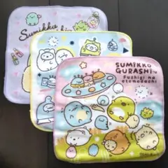 すみっコぐらし プチタオル 3枚セット ミニタオル 綿100% タオルハンカチ
