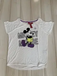 【未使用】ミッキーマウス　肩だしTシャツ