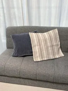✨新品✨ストライプ柄 クッションカバー(45×45cm)