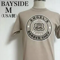 90s USA製 ベイサイド Route66 バーバーショップ Tシャツ 一点物