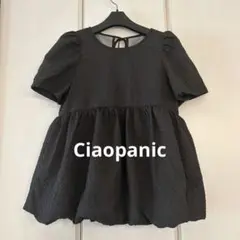 チャオパニック　半袖　チュニック　黒