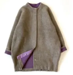 エレンディーク ラクーンミックスダブルカーディガン ブラウン