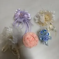 フラワーコサージュセット 5点