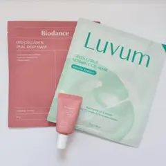 Luvum ビタミンCマスク & Biodance コラーゲンマスク　セラム