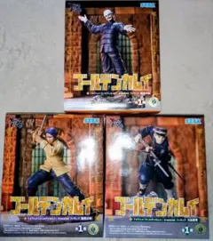 ゴールデンカムイ　フィギュア　鶴見中尉　月島軍曹　鯉登少尉　３個