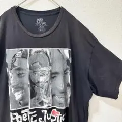 2PAC Poetic Justice Tシャツ XL 黒 ラップT 人気
