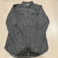 BEAMS別注 BOLZONELLA BLACK DENIM SHIRT