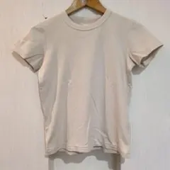 ユニクロ 半袖Tシャツ ライトベージュ M エアリズム