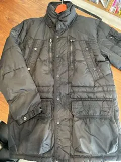 【中古】RLX／ラルフローレン　フード付ダウンジャケット 黒　M（XL相当）