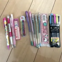 平成レトロ　文房具まとめ売り　シャープペンシル　ペン等
