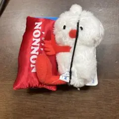 【パペットスンスン】おやすみピローマスコット ノンノン（レッド）
