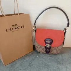 美品✨コーチ ビート ショルダーバッグ 18 3way カラーブロック レザー 