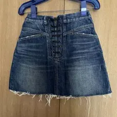 Sly Jeans デニムミニスカート フロントファスナー