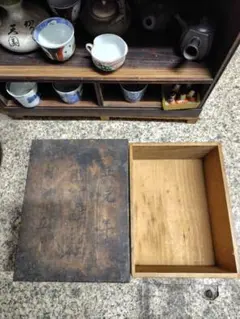 大正元年 時代物 木箱 古道具 アンティーク 収納箱 ディスプレイ