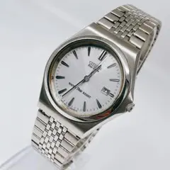 稼働 CITIZEN Eco-Drive ソーラー　腕時計 デイト　ヴィンテージ
