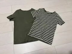 H&M オーガニックコットン Tシャツ 2枚セット 120 130 半袖　夏