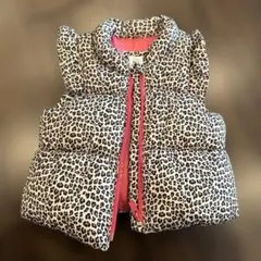 baby GAP レオパード柄ダウンベスト 12-18ヶ月
