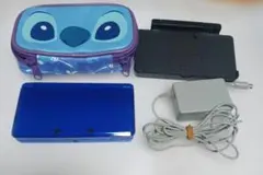 3ds　コバルトブルー　アダプターケースセット