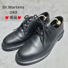 美品 ドクターマーチン1461 MONO UK9 28 オールブラック 3ホール