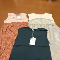 ノースリーブワンピース3点セット