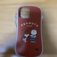 スヌーピー iPhone14プラス　ストラップ付き