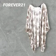 フォーエバー21 花柄 総柄 羽織 ピンク M ゆったり オーバーサイズ