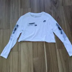 NIKE AIR MAX クロップド丈 長袖Tシャツ ホワイト Sのサムネイル