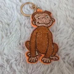 おさるのジョージ　ビーズキーホルダー