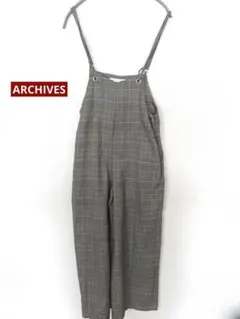 ARCHIVES ブラウン　グレンチェック　大人かわいいサロペットのサムネイル