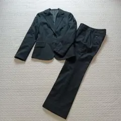 ブリリアントステージ パンツスーツ シングルボタン　黒