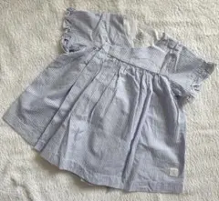 PETIT BATEAU プチバトー 半袖ワンピース 74cm 12M 女の子のサムネイル