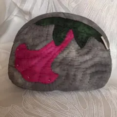 ハワイアンキルト♡エンジェルストランペットのポーチ