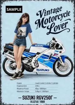 SUZUKI RGV250Γ VJ21A オリジナルアートポスター